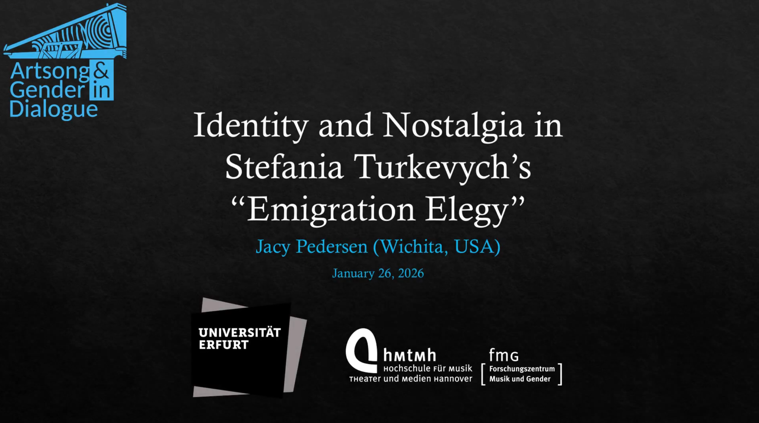 Jacy Pedersen: Identity and Nostalgia in Stefania Turkevych’s “Emigration Elegy”